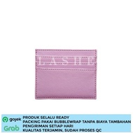 UNGU Card Holder 6 Slots Card Wallet 6 Slot Card Holder 1 Money Slot PU Leather Card Holder Purple