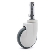Medical Caster 17cm Long Rod Single Wheel TPR Wheel PU Wheel 30 Degree 45 Degree Central Control Hos
