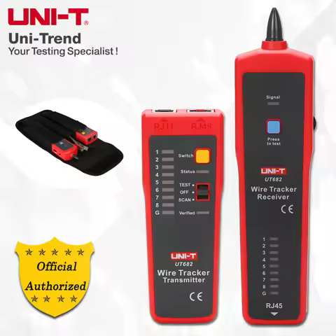 UNI-T UT682 Wire Tracker/Tone and Probe;Telephone linesNetwork linesPower cablesWire tracking and al