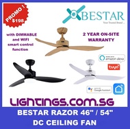 Bestar Razor DC Ceiling fan - 46” / 54” LED 24W