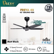 DEKA FIERO Fan FIERO FREYA 42 Inch 5 Blades 24 Speed DC Motor With Remote Control Ceiling Fan Kipas