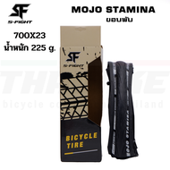 กันหนาม ยางนอกขอบพับจักรยานเสือหมอบ S-FIGHT รุ่น MOJO STAMINA ขนาด 700X23/25