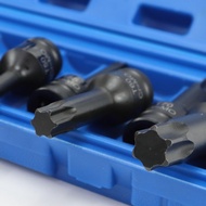 1/2 Dr 10 Pcs Torx Socket Set T25 T80 CR MO Heavy Duty CR MO Air Impact Wrench Tools