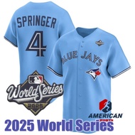2025 World Series Men's Jersey Toronto Blue Jays George Springer Light Blue Baseball Jersey