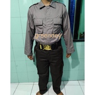 Security Baju Seragam PDH Security PDH Satpam Model Terbaru Coklat Krem Cream / Pakaian Pria / Setel