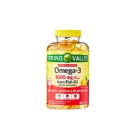 Spring Valley Fish Oil 1000mg - Dầu cá Omega 3 Tốt Cho Trí Não và Bảo Vệ Sức Khỏe Đôi Mắt