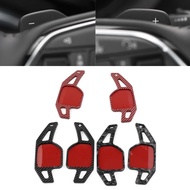 For Audi A3 A4 A5 A6 A7 A8 Q3 Q5 Q7 TT TTS ABS Plastic 1 Pair Carbon Fiber Color Car Steering Wheel 