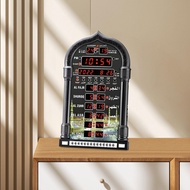 [yhrigbj] Azan Clock Mosque Prayer Clock Time Reminding Calendar Decorative Clock