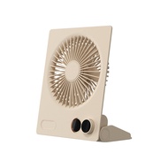 Small Desk Fan Quiet Table Fan USB Rechargeable Cooling Fan Powerful Wind Fan Office Home Indoor Outdoor Ventilator