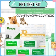 Renna's Venture / Alides Dog Cat Canine Distemper Virus CDV &amp; Parvovirus CPV Test Kit Pet Test Kit