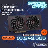 Sapphire RX 7600XT PULSE 16GB Video Card [NEW]