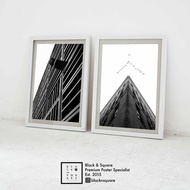 Premium Poster - Architecture Black and White - Fiber Frame 30x40cm