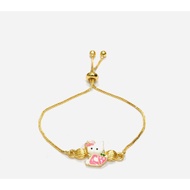 KT8PKT . XUPING DRAWBAND BRACELET (BUSINESS PACKAGE) FLEXIBLE GOLD PLATED CHILDREN
