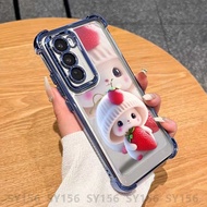 เคส OPPO 12Pro 12 Pro 12F Reno 11 10 Pro Reno11Pro 8Z 7Z 8 6 5 5G เคสโทรศัพท์ใสหรูหราใสกันกระแทกรองร