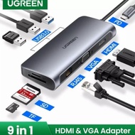 NEWEST - Ugreen 9 10 8 7 6 in 1 Hub Type C - Ugreen Usb C to Hdmi Vga Usb TF PD