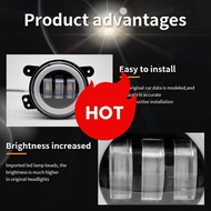 Car LED 4 Inch Fog Lights 30W with White/Yellow  Ring DRL for Off-Road