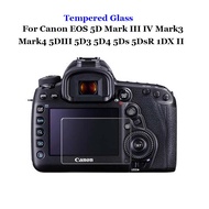 For Canon EOS 5D 1DX Mark III IV II 5D3 5D4 5DIII 5DIV 5DS R 5DSR 1DX2 1DXII Camera Clear Tempered Glass 9H 2.5D LCD Screen Protector Explosion-proof Film Toughened Guard