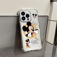 casing For Realme C53 C51 C35 C33 C31 C55 C61 C63 Note 50 Kotak telefon Mickey Mouse silikon empat s