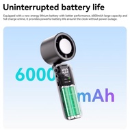 Amgras 6000mAh Handheld Portable Fan - Long Battery Life, Cooling & Adjustable