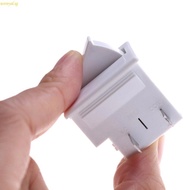 weroyal Durable Fridge Door Light Switch Replacement 5A 250V White Plastic 2Pin Switch