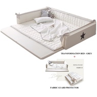 GGUMBI: 3 in 1 Transformation Bed - World Star (Ivory) + Fabric Guard Protector (Beige)