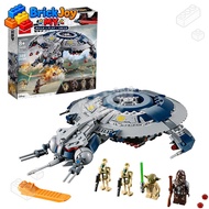 In stock 75233 Droid Gunship Building Blocks Space Wars Aircraft Model Yoda Chief Tarfful Character 