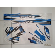 Yamaha Fiz R Caltex 2002 Black Striping Sticker biru