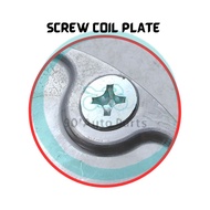 JF616 SCREW SKRU MAGNET COIL PLATE SCREW SKRU FUEL COIL PLATE MOTOR EX5 DREAM WAVE 100 KRISS 100 MR1