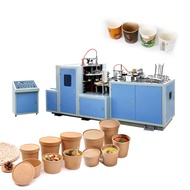 ☁Automatic Paper Bowl Making Machine Square Paper Salad Bowl Machine Paper Plate Bowl Making Mac ZK