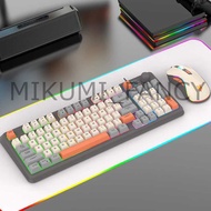MIKUMI_FANCY XUNFOX Gaming Keyboard RGB LED USB Wired 94 Keys Top Knob with Mouse - K820