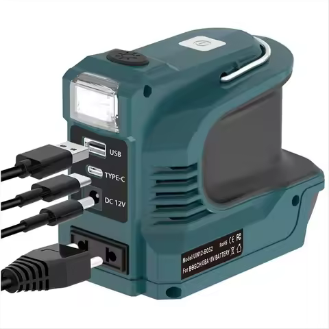220v Power Inverter For Dewalt Makita Milwaukee Bosch 20V 18V Battery AC Outlet USB QC3.0 Type C PD3