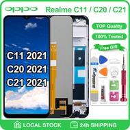 Original LCD With Frame For Oppo Realme C11 2021/ C20 2021 /C21 2021 LCD Display Touch Screen Digiti