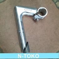 STEM MTB - STEM BANGAU OXO 90 ALLOY SILVER Sepeda Sparepart Termurah