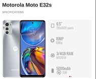 Moto E32s 4G 智能手機 國際版 銀色64 GB 老人家/小朋友精選