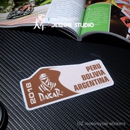 2018 dakar dakar Tension Motorcycle Sticker Car Sticker Unique Waterproof Reflective Tension