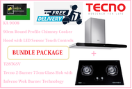 TECNO HOOD AND HOB BUNDLE PACKAGE FOR ( KA 9008 &amp; T 28TGSV) / FREE EXPRESS DELIVERY