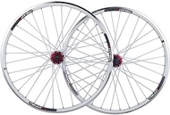 Bike Wheelset, 26 inch Mountain Bike Wheel(front + rear) double-walled aluminum Brake Wheel Set Quick Release Palin Bearing 7,8,9,10 Speed
