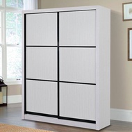 Home Elite Almari Baju Wardrobe Closet Sliding Door Anti-Jump Cabinet Living Room Bedroom Furniture 