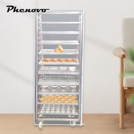 [Phenovo] Clear PVC Bun Pan Rack Cover Dustproof Protective Baking Shelf Cover for Kitchen Storage R
