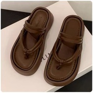 ONE - 時尚厚底人字拖鞋女（棕色【35_40碼】(下單後聯繫客服確認發貨尺碼）#F281017780
