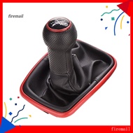 [FM] 5 Speed Faux Leather Shifter Gear Shift Knob Gaiter Boot for  Mk4 Golf Jetta