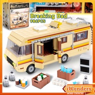 986pcs Breaking Bad Building Set Bus Toy Accessories Educational DIY RV Toy Birthday Party Favor for