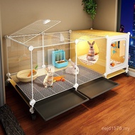Cage Large Rabbit with Indoor Raising Transparent View Rabbit Toilet Rabbit Household Cage View TT54