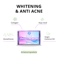 WHITENING & ANTI ACNE Soap Anti Aging with Collagen Glutathione Kojic Acid Virgin Coconut Oil Moistu