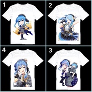 Hoshimachi Suisei -Hololive printed shirt/Homachi Suisei -Hololive t-shirt