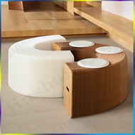 Shoe Bench Accordion-Style Telescopic Folding Bench Luxury Edition Guest Area Bench