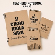 A5 A6 Teacher's Day Notebook / Hadiah Hari Guru / Notebook Blank/Line/Dot/Grid/ Journal 100 pages