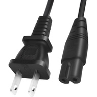 Kabel Kuasa 10ft 2 Prong untuk Pencetak Epson Workforce Stylus Ecotank ET-2800 ET-2803 ET-2850 WF-36