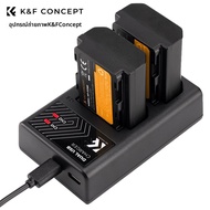 K&F Concept | ชุดแบตเตอรี่ NP-FZ100 + เครื่องชาร์จ สำหรับ Sony A7M4 A7M3 A7C A7R3 A7R4 A7S3 A6600 A9
