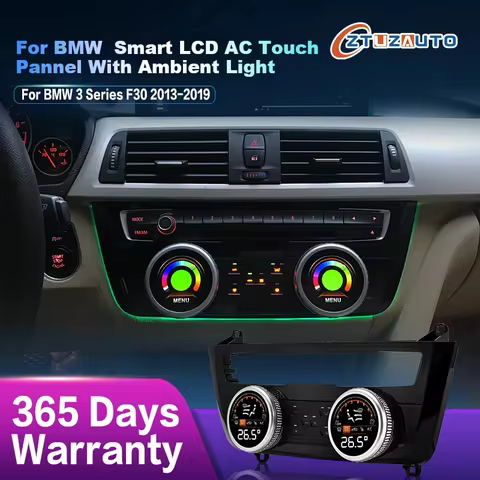 Car AC Panel for BMW 3 Series F30 F31 F34 F35 2013-2019 Air Conditioning Control Touch LCD Climate D